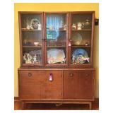 Mid Century Oak Display Cabinet