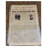 Laminated Newspaper Historical Pieces