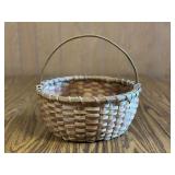 Early Split Hickory Handmade Basket