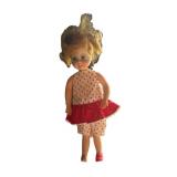 Vintage Mattel 196os Buffy Family Affair Doll in Red Polka Dot Dress