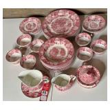"Enoch Woods English Scenery" Woods Ware Plate Setting by Woods & Sons England