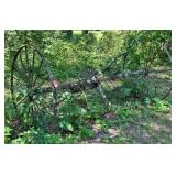 Primitive Horse-Dawn Sulky Rake