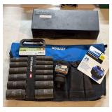 Pittsburg SAE Impact Socket Sets & Kobalt Basket Organizer