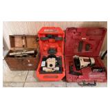 Pro Shot Laser Reference, David White LT8-300 & Seiler Instrument Co Surveying Equipment