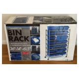 Commercial 7-Tier Platinum Steel Bin Rack- NEW