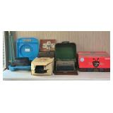 Early Projectors, Remington Type Writer, & Projector Screen