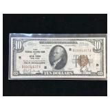 Series 1929 $10 National Currency The Federal Reserve Bank of New York, New York