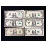 Series 1995 $1 Federal Reserve Notes-Major Misaligned Overprint Error