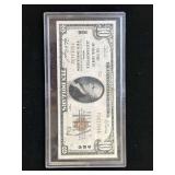 Series 1929 $10 National Currency The First National Bank of Jeffersonville, Indiana
