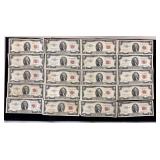 Series 1953, 1953A, 1953B and 1953C $2 U.S. Notes- Red Seal