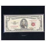 Series 1953 Star $5 U.S. Note- Red Seal