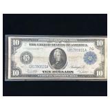 Series 1914 $10 Federal Reserve Note- Large Note