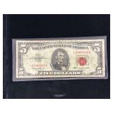 Series 1963 Star $5 U.S. Note- Red Seal