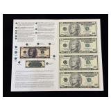 2003 U.S. Federal Reserve $10 Uncut Notes