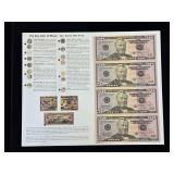2004 U.S. Federal Reserve $50 Uncut Notes