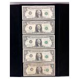 Series 1963B Star $1 Federal Reserve Joseph W. Barr Notes