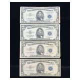 Series 1953A and 1953B $5 Silver Certificates
