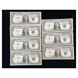 Series 1957 Star $1 Silver Certificates Blue Seal