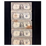 Series 1957, 1957A and 1957B $1 Silver Certificates