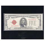Series 1928C $5 U.S. Note- Red Seal