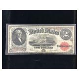 Series 1917 $2 U.S. Note-Red Seal-Large Note