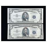 Series 1953 $5 Silver Certificate