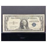 Series 1935G Star $1 Silver Certificate Blue Seal