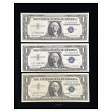 Series 1957B Star $1 Silver Certificates Blue Seal