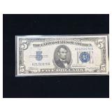 Series 1934A $5 Silver Certificate