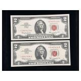 Series 1963 Star $2 U.S. Notes- Red Seal