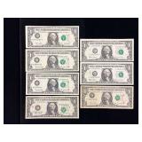 Series 2001-2003 $1 Federal Reserve Notes-Major Misaligned Overprint Error