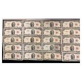 Series 1953 and 1963 $2 U.S. Notes- Red Seal