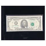 Series 1993 Star $5 Federal Reserve Note