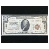 Series 1929 $10 National Currency The Federal Reserve Bank of Louisville, Kentucky