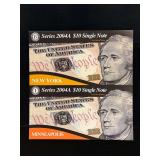 2004 U.S. Federal Reserve $10 Single Notes