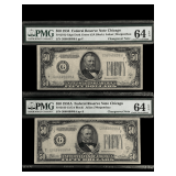 Series 1934 & 1934A $50 Federal Reserve Notes