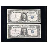 Series 1957A Star $1 Silver Certificates Blue Seal