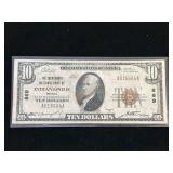 Series 1929 $10 National Currency The Merchants National Bank of Indianapolis, Indiana