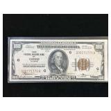 Series 1929 $100 National Currency The Federal Reserve Bank of Chicago, Illinois