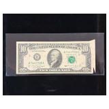 Series 1990 $10 Federal Reserve Note Butterfly Error