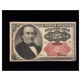 1874 U.S. 25 Cents Fractional Currency Note