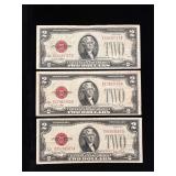 Series 1928G $2 U.S. Notes- Red Seal