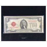 Series 1928D Star $2 U.S. Note- Red Seal