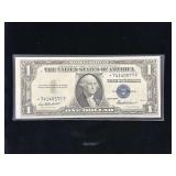 Series 1935F Star $1 Silver Certificate Blue Seal