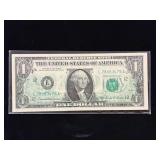 Series 1969D $1 Federal Reserve Note Complete Offset Printing Error