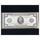 Series 1914 $20 Federal Reserve Note- Large Note