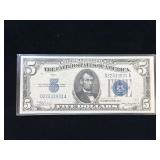 Series 1934 $5 Silver Certificate