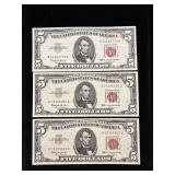 Series 1963 $5 U.S. Notes- Red Seal