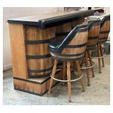 Bourbon Barrel Style Bar & Stools