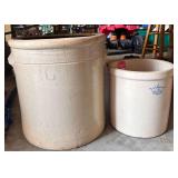 10Gal & 3Gal Stoneware Crocks